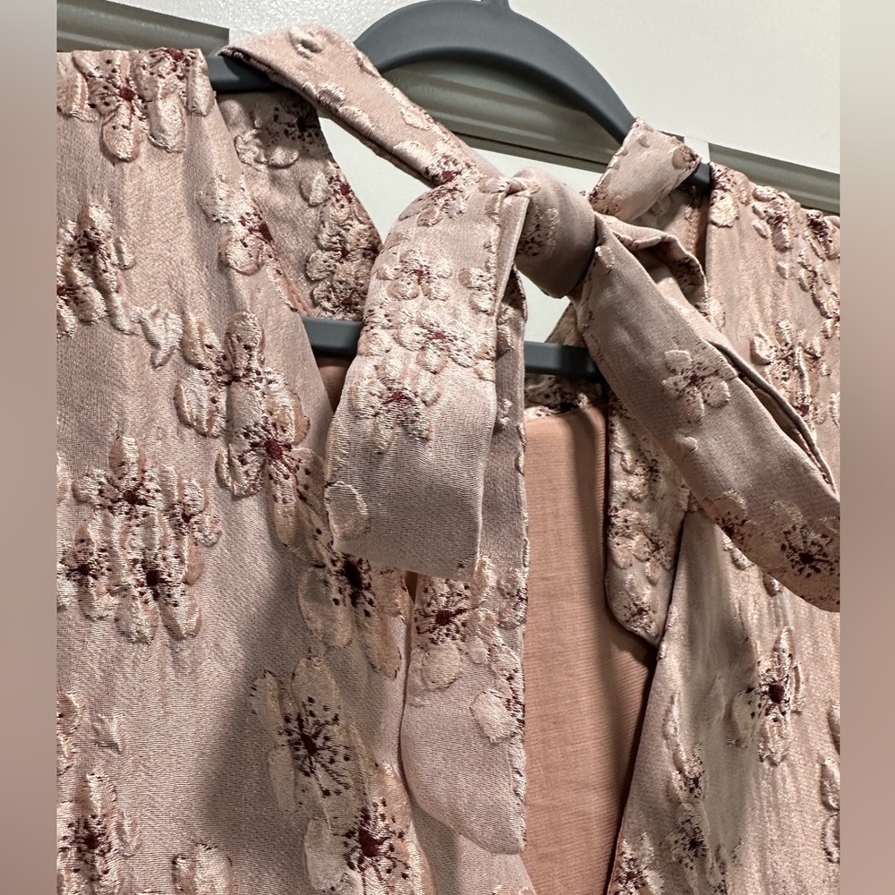 Sister Jane DREAM Jacquard Mini Dress in Pinkish Mauve - Size Medium - Picture 2 of 9